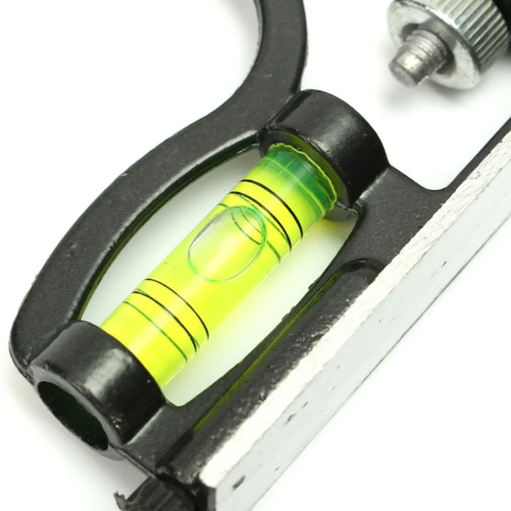 SQUADRA COMBINATA CON LIVELLA METRICA A BOLLA IN ALLUMINIO ANGOLO 45°90° 300m