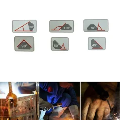 SQUADRA MAGNETICA MAGNETE SALDATURA 30° 45° 60° 75° 90° 120° 25LB 12KG ESAGONALE