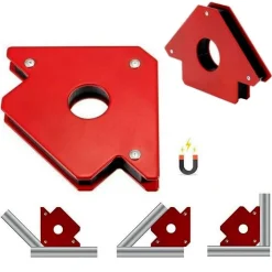 SQUADRA MAGNETICA MAGNETE PER SALDATURA SALDATRICE 45° 90° 135° 75 LB 33 KG
