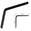 STAFFE ANGOLARI 2PZ SUPPORTO STAFFA ANGOLARE REGGIMENSOLE 250 X 200 X 30 MM NERO
