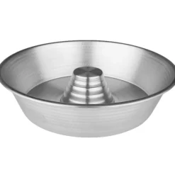 STAMPO FORMA CIAMBELLA LISCIA 30 CM TEGLIA FORNO ALLUMINIO BABA CASATIELLO