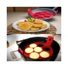 STAMPO IN SILICONE PER PANCAKES CUCINA FRITTELLE ANTIADERENTE PADELLA OMELETTE