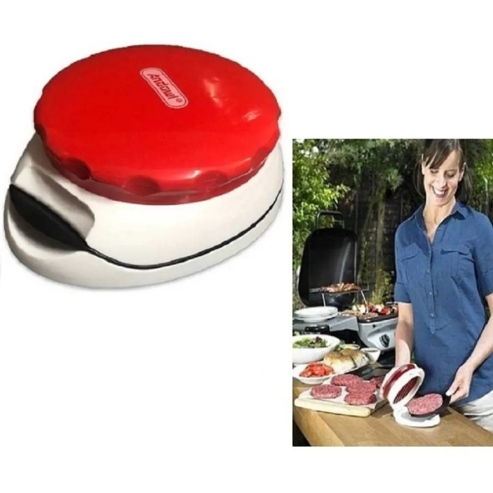 STAMPO PRESSA MACCHINA MANUALE PER HAMBURGHER POLPETTONE CARNE MACINATA Q-RB8