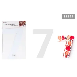 STAMPO TORTE DOLCI A FORMA DI NUMERO 7 10 POLLICI STRUMENTO TAGLIO STENCIL 55526