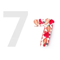 STAMPO TORTE DOLCI A FORMA DI NUMERO 7 10 POLLICI STRUMENTO TAGLIO STENCIL 55526