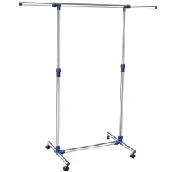 STAND APPENDIABITI IN METALLO CON BASE RUOTE ASTE TELESCOPICHE REGOLABILE 69064