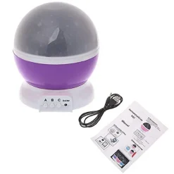 STAR MASTER LAMPADA PROIETTORE LUCI LED EFFETTO CIELO STELLATO COLORE NOTTE 5V