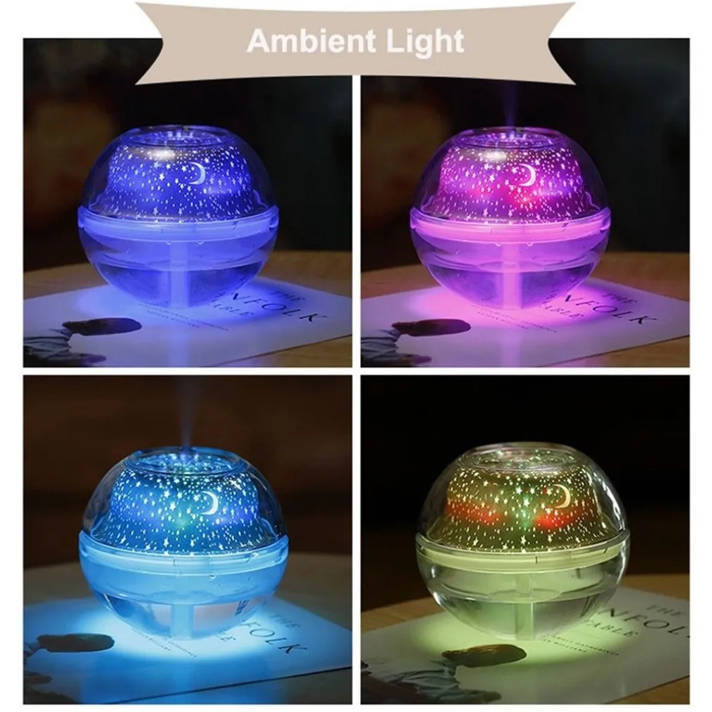 STAR MASTER UMIDIFICATORE DIFFUSORE AROMI LAMPADA LED RGB PROIETTORE DI STELLE