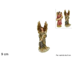 STATUINA ANGELO 9 CM PER PRESEPE IN RESINA DECORO NATALE NATALIZIO NATIVITA'
