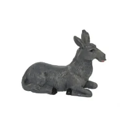 STATUINA ASINELLO 3.5CM PRESEPE 9CM IN RESINA DECORO NATALE NATALIZIO NATIVITA'