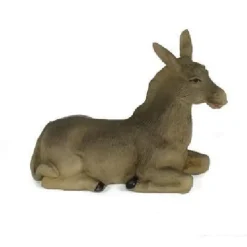 STATUINA ASINELLO 4.5CM PRESEPE 12CM IN RESINA DECORO NATALE NATALIZIO NATIVITA'