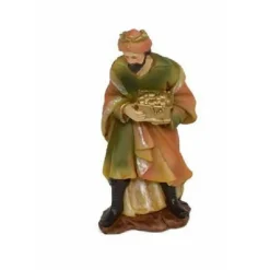 STATUINA MELCHIORRE 12CM PER PRESEPE IN RESINA DECORO NATALE NATALIZIO NATIVITA'