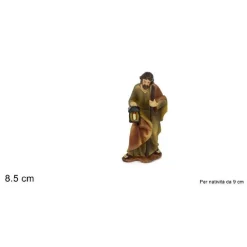 STATUINA SAN GIUSEPPE 8.5CM PER PRESEPE IN RESINA DECORO NATALE NATALIZI NATIVITÀ