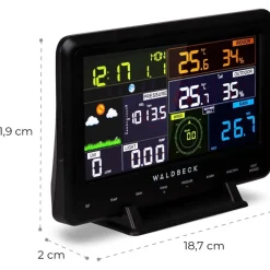 STAZIONE METEO BAROMETRICA PROFESSIONALE CON DATA ORA RADIOCONTROLLATA WIFI APP