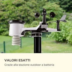 STAZIONE METEO BAROMETRICA PROFESSIONALE CON DATA ORA RADIOCONTROLLATA WIFI APP