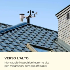 STAZIONE METEO BAROMETRICA PROFESSIONALE CON DATA ORA RADIOCONTROLLATA WIFI APP
