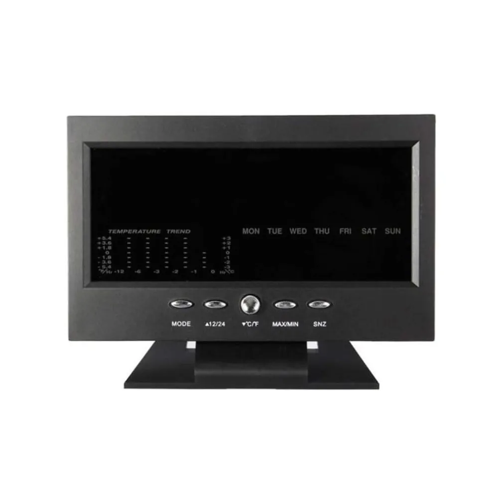 STAZIONE METEO IGROMETRO OROLOGIO SVEGLIA DA TAVOLO DISPLAY LCD COLOR SENZA FILI