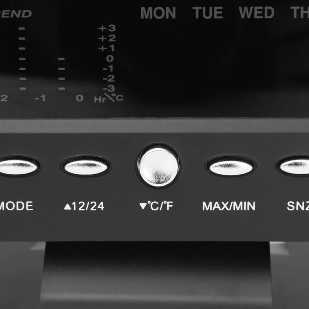 STAZIONE METEO IGROMETRO OROLOGIO SVEGLIA DA TAVOLO DISPLAY LCD COLOR SENZA FILI