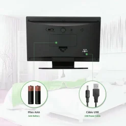 STAZIONE METEO IGROMETRO OROLOGIO SVEGLIA DA TAVOLO DISPLAY LCD COLOR SENZA FILI