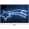 STELLA COMETA CON LED LUCE BIANCA FREDDA 80CM DECORAZIONE NATALE