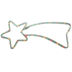 STELLA COMETA LUMINOSA 65 X 30 CM LUCE INCANDESCENZA MULTICOLOR PER USO ESTERNO