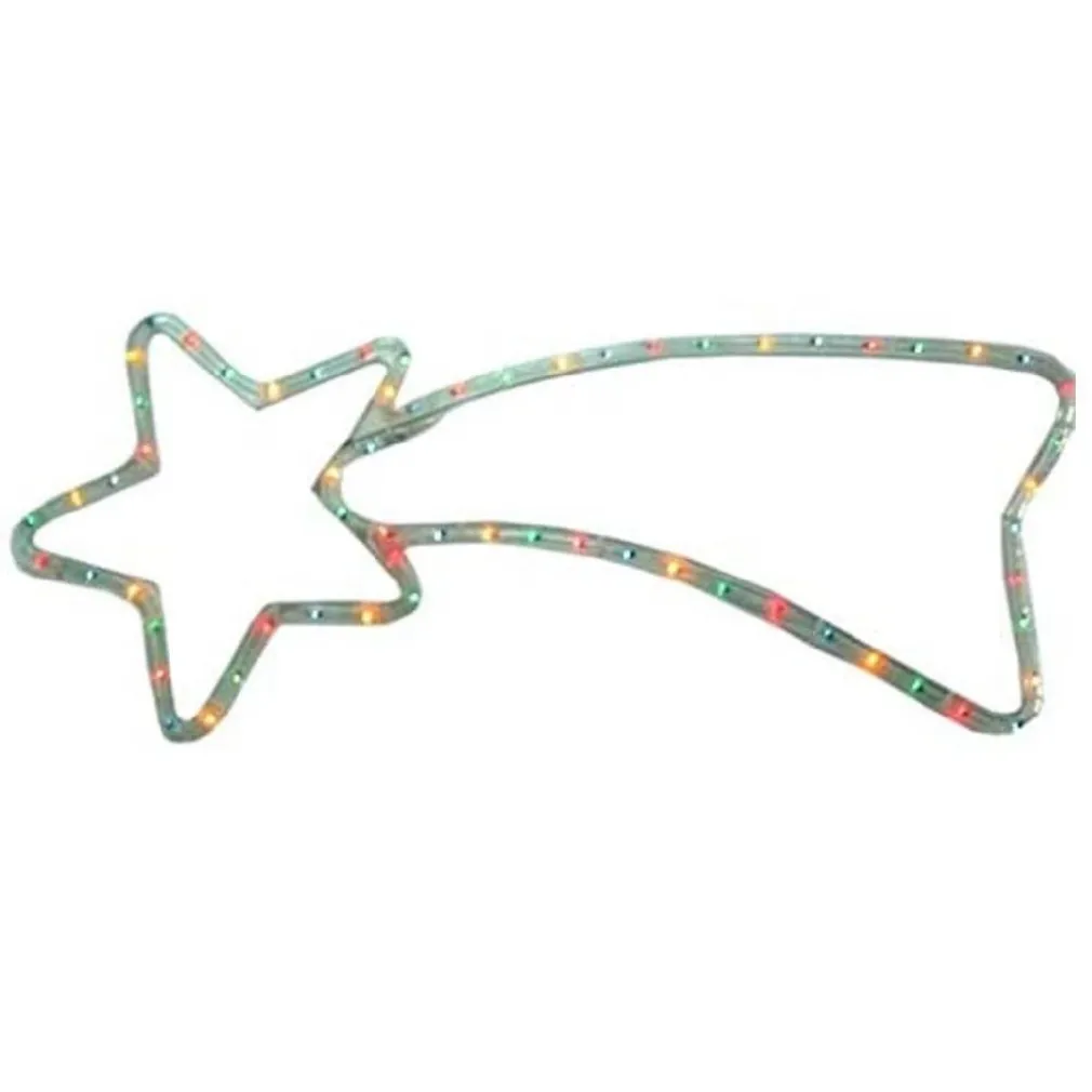 STELLA COMETA LUMINOSA 130 X 52 CM LUCE INCANDESCENZA MULTICOLOR PER USO ESTERNO