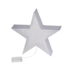 STELLA NATALIZIA 10 LED 3D A BATTERIE DECORAZIONE NATALE MULTICOLORE CASA UFFICI