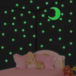 STELLE STELLA GLOW FLUORESCENTI DECORAZIONE ARREDO STANZE BRILLANO AL BUIO
