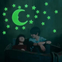 STELLE STELLA GLOW FLUORESCENTI DECORAZIONE ARREDO STANZE BRILLANO AL BUIO