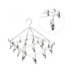 STENDIBIANCHERIA 18 MOLLETTE RETTANGOLARE 39X29CM IN ACCIAIO STENDINO BIANCHERIA