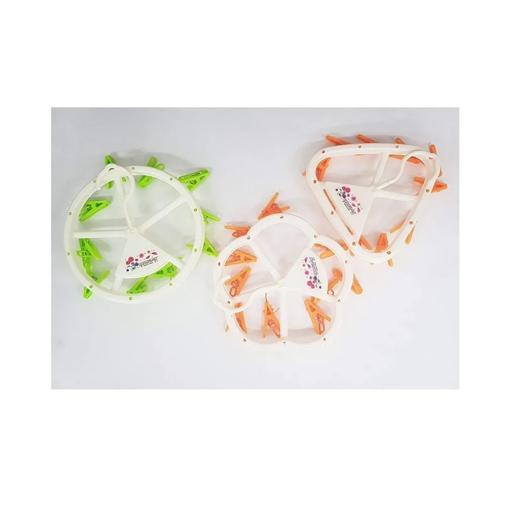 STENDIBIANCHERIA 10 MOLLETTE CON GANCIO STENDINO PLASTICA APPENDIBILE DA BALCONE