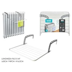 STENDIBIANCHERIA DA TERMOSIFONE BALCONE BRACCI REGOLABILI RIPIEGABILI PRATICA RESISTENTE