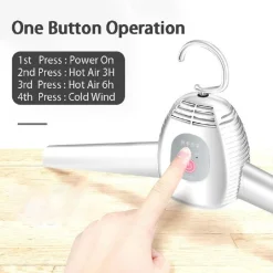 STENDIBIANCHERIA ELETTRICO PORTATILE ASCIUGATRICE APPENDIABITI RIMOVIBILE CASA