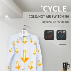 STENDIBIANCHERIA ELETTRICO PORTATILE ASCIUGATRICE APPENDIABITI RIMOVIBILE CASA