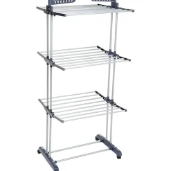 STENDIBIANCHERIA VERTICALE A TORRE PIEGHEVOLE A TORRE SALVASPAZIO 3 PIANI RUOTE