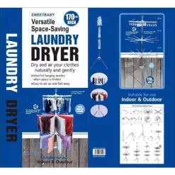 STENDINO VERTICALE SALVASPAZIO STENDIBIANCHERIA RIBALTABILE PIEGHEVOLE PORTATILE GIREVOLE