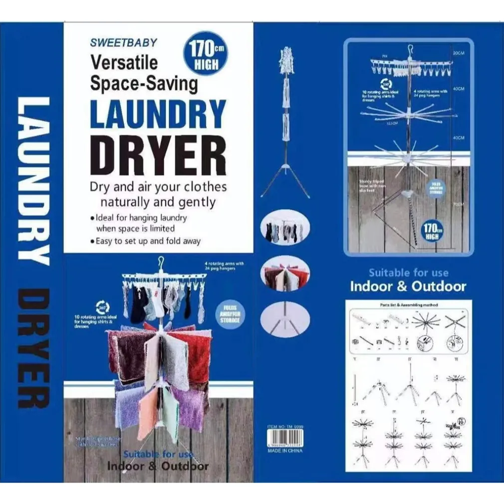 STENDINO VERTICALE SALVASPAZIO STENDIBIANCHERIA RIBALTABILE PIEGHEVOLE PORTATILE GIREVOLE