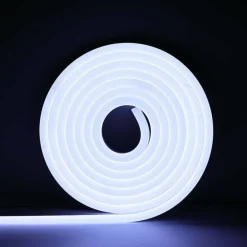 STRIP LED FLUORESCENTE EFFETTO TUBO NEON COLORATO IMPERMEABILE IN SILICONE DC12V