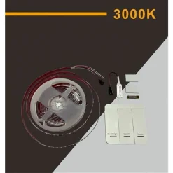 STRIP STRISCIA LED 2835 FLESSIBILE DC 24V 10 GIOCHI LUCE IP20 5 MT W2835-24-120