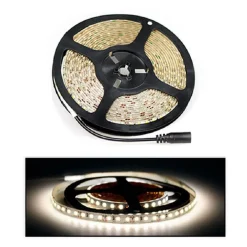 STRISCIA 600 LED 2835 STRIP 5 METRI BOBINA LUCE NATURALE 4000K WATERPROOF IP55