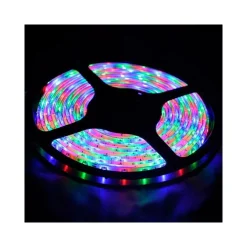STRISCIA A LED RGB 5 MT METRI 300 SMD 5050 BOBINA STRIP ADESIVA CON TELECOMANDO