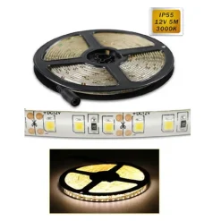 STRISCIA LED 2835 5MT BOBINA LUCE 4000K 3000K 6500K WATERPROF IP55 2835-12V