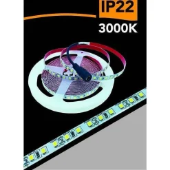 STRISCIA LED 2835 STRIP 5MT BOBINA LUCE 3000K 4000K 6500K BLU IP22 2835-12V
