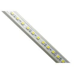 STRISCIA LED BARRA RIGIDA PROFILO ALLUMINIO COPERTURA PLEXIGLASS 2MT M METRI