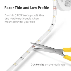 STRISCIA LED CON SENSORE DI MOVIMENTO LUCE BIANCA 6000K 1MT ARMADI LETTO