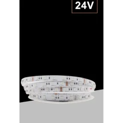 STRISCIA LED FLESSIBILE 500W SMD RGB 60 LED/MT 24V BOBINA DA 50 MT IP20 50M-24V-RGB