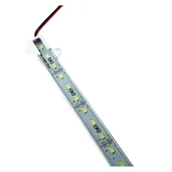 STRISCIA LED PROFILO BARRA ALLUMINIO IMPERMEABILE IP67 1 METRO 72 LED 5630 18w