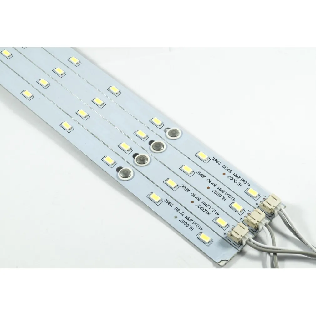 STRISCIA LED RIGIDA CALAMITATA BARRA KIT PLAFONIERA LAMPADA NEON LUCE STRIP