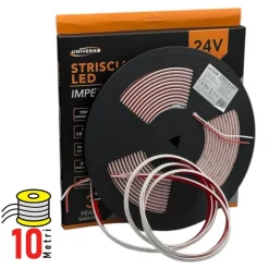 STRISCIA LED SMD 2025 M0NOCOLORE 280LED/MT DC 24V SUBACQUEA IP68 BOBINA 10MT 3528-ES24V