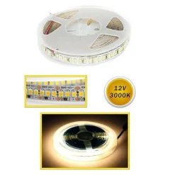 STRISCIA LED SMD 2835 STRIP 5 MT BOBINA LUCE NATURALE CALDA FREDDA 2835 12V